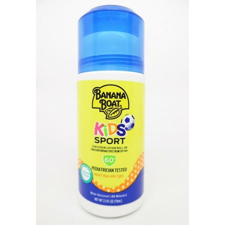 Banana Boat KIDS Sport Sunscreen Lotion Roll-On UVA/UVB SPF 60+ 2.5 fl. oz.