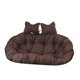 thumbnail image 5 of Cojín para silla colgante tipo cesta, cojín doble para silla tipo huevo, grueso y cómodo. Marrón, 5 of 8