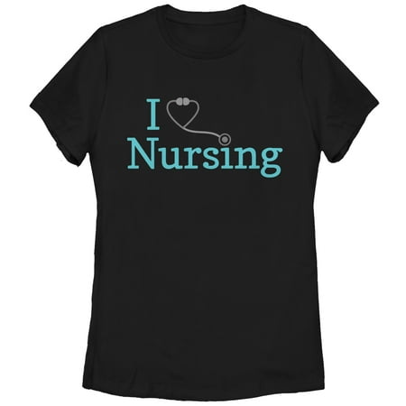 Chin Up Women's I Love Nursing Stethoscope (Best Nursing Stethoscope 2019)