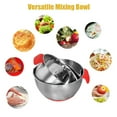 thumbnail image 2 of Mixing Bowl Stainless Steel Salad Bowls Airtight Lid with Removable Centre Nesting Bowls with Handle Scale Kitchen Prep Bowl Salad Bowl for Cooking Baking Food Storage, 2 of 7