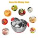 thumbnail image 2 of Irfora Cuenco para mezclar cuencos de acero inoxidable para ensaladas, tapa hermética con cuencos centrales extraíbles con asa, cuenco de preparación de cocina Irfora Tazón de mezcla, 2 of 7