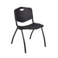 thumbnail image 2 of Regency 66" x 24" Training Table- Maple/ Chrome & 2 Stack Chairs- Black, 2 of 6