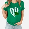 thumbnail image 2 of BLVB Womens Short Sleeve St. Patricks Day Tops Cute Shamrock Printed Tee Shirts Crewneck Casual Tunic Tops for Girls, 2 of 3