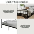 thumbnail image 5 of RealRooms Ainsley Queen Metal Platform Bed Frame, Black, 5 of 9