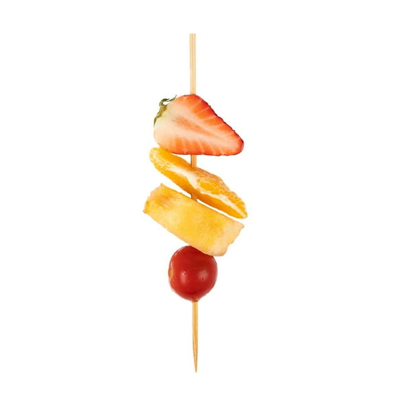 Pinchos Kebab Skewers Restaurantware de bambú de 7 pulgadas, 100 palitos cuadrados