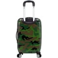 thumbnail image 4 of Rockland Safari Hardside Spinner Wheel Luggage, Camouflage, 3-Piece Set (20/24/28) 3-Piece Set (20/24/28) Camouflage, 4 of 7