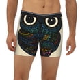 thumbnail image 2 of Rateoe Owl with Mandala Print Men’s Underwear Boxer Briefs Soft Comfortable Underwear Boxer Briefs, Long Leg Briefs,Anti-chafing Boxer Briefs, 2 of 7