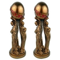 2X the World is Your Statue Trophy for Office Home Decoration Birthday Graduation Ceremony Resin