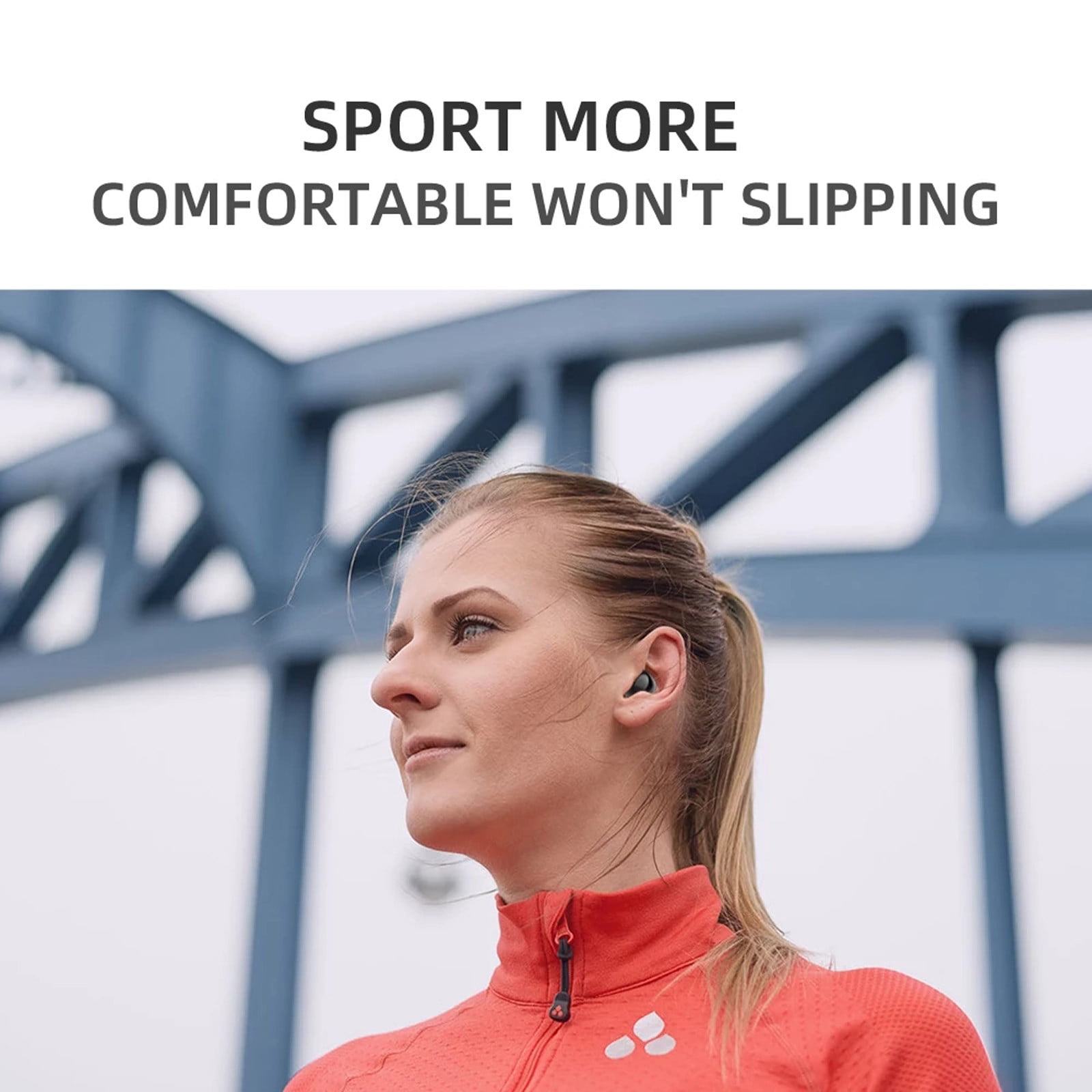 Bluetooth Wireless Headset – X21S Bluetooth 5.0 Mini Headsets With Microphone Hidden Sport Wireless Earphones