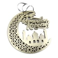 thumbnail image 2 of Moyic Adorno de Ramadán, decoración colgante Simple, Eid Mubarak, decoraciones para el hogar, Festival islámico, colgante de luna tallada para Kits de decoración para fiestas Dorado Moyic HA061009-02, 2 of 6
