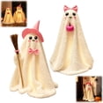 thumbnail image 2 of 2Pack Light Up Plush Ghost Halloween Decorations | Large LED Standing Spooky Cute Ghost for Indoor Outdoor Front Door Porch Yard Garden Home Party Accent(A+B), 2 of 9