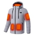 thumbnail image 5 of YABCSAZ Heated Jackets for Women&Mens 11 Heating Zones 2 Control Hooded Jacket USB Charging Lightweight Water&Wind Resistant Couple Heated Rain Jacket Electric Outdoors Coats Halloween Gifts, 5 of 6