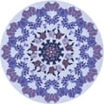 thumbnail image 1 of Ahgly Company Machine Washable Indoor Square Transitional Slate Blue Area Rugs, 3' Square, 1 of 7
