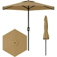 thumbnail image 1 of Bingirl Parasol de Patio Extérieur 7,5 Pi Parasol de Table Extérieur Parasol de Marché 6 Nervures Robustes Protection UV Imperméable pour Jardin Terrasse Cour Arrière Piscine, 1 of 6