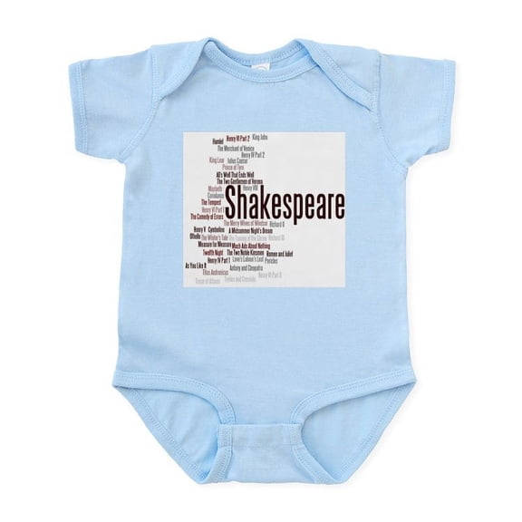 CafePress - Shakespeare's Plays Body Suit - Baby Light Bodysuit, Size Newborn - 24 Months
