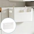 thumbnail image 2 of No Drill Cabinet Door Storage Bin,10X3X3.7" Adhesive Kitchen Organizer, Under Cabinet Lid Holder, Hanging Pantry Storage Basket, Wall Mount Container Rack, Wall Storage Caddy, Punch Free Hanging Bin, 2 of 6