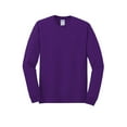 thumbnail image 5 of Gildan Heavy Cotton Men's Long Sleeve T-Shirt, Comfortable, Crewneck Classic Fit Tee, Purple, L, 5 of 5