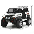 thumbnail image 2 of Patiojoy Kids Ride on Truck 12V Electric Truck w/Remote Control Battery Powered Ride on Toy Car White, 2 of 6