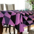 thumbnail image 5 of Yayeee Tablecloths 54" x 54" Rectangle Wrinkle Resistant Party Table Cover, Pink Wavy Plaid, 5 of 8