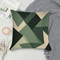 thumbnail image 5 of Green And Beige Modern Art Geometric Pillow Covers,Green And Beige Modern Art Geometric Throw Pillow Covers 20"×20" ,Living Room Sofa Couch Pillow Covers,Decorative Pillow Covers, 5 of 7