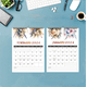 thumbnail image 5 of Calendario de escritorio Calendario anual 2024 Calendario inglés Selección de múltiples estilos Creativo simple, 5 of 5