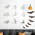 thumbnail image 2 of BIG SALE!Espejo acrílico de bruja de Halloween,palo,pared navideña autoadhesiva tridimensional, 2 of 2