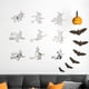 thumbnail image 2 of Halloween Witch Acrylic Mirror Stick Three-dimensional Self Adhesive Holiday Wall, 2 of 2