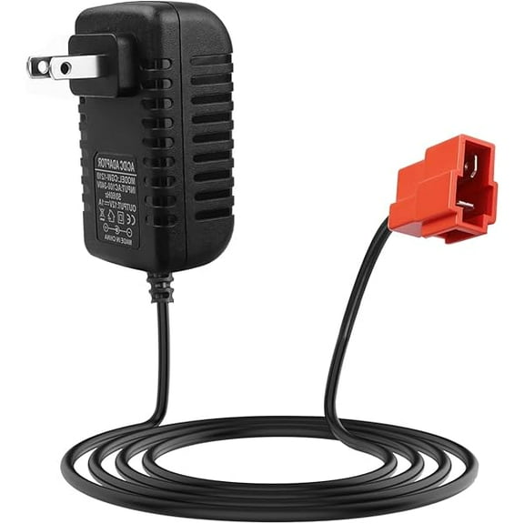 12V Kids Ride On Car Charger 12V Electric Car Riding Toy Battery Power Adapter for BMX X6 Kid TRAX GMC Wal-Mart Moto ATV Quad Ride-On Toys Red Square Plug