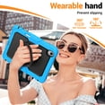 thumbnail image 3 of for Samsung Galaxy Tab S11 Case 11 inch, 360 Rotating Shockproof Cover with Stand, Handle, Shoulder Strap (SM-X730/X736B), Sky Blue, 3 of 7