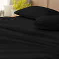 thumbnail image 3 of D.N.G. BEDDINGS Luxury 4 Piece Sheet Set with 8 Inch Deep Pocket 800 Thread Count 100% Egyptian Cotton Solid Black Color King Size, 3 of 4