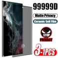 thumbnail image 1 of Protectores de pantalla de privacidad de cerámica mate, película antiespía para Samsung Galaxy S21, S20, S22 Ultra FE Note 20, 9, 10, S8, S9, S10 Plus, 1-3 piezas, 1 of 3