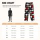 thumbnail image 3 of Balery Houndstooth Green Red Pantalones de pijama para mujer, pijamas ultraligeros, pantalones de estar por casa-Medium, 3 of 6