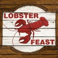 thumbnail image 2 of Ritter, Gina 12x12 Black Ornate Wood Framed with Double Matting Museum Art Print Titled - Lobster Feast, 2 of 4