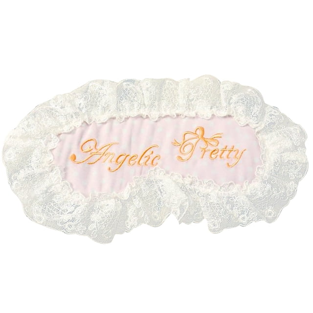 Sleeping Mask Lovely Lace Letter Decor Sleeping Eye Cover Blindfold Eyeshade