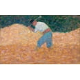 thumbnail image 2 of Seurat, Georges 24x16 White Modern Wood Framed Museum Art Print Titled - The Stone Breaker, 2 of 4