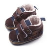 Kacakid Winter Newborn Baby Boys Shoes Warm First Walker Infants Boys Antislip Boots Childrens Shoes