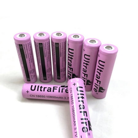 UltraFire 18650 Battery 10800mAh 3.7V Li-lon Rechargeable Charger For Flashlight