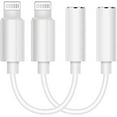 thumbnail image 1 of HSHDLDF [Apple MFi Certified] iPhone 3.5mm Headphones Adapter, Lightning to 3.5 mm Headphone/Earphone Jack Converter Audio Aux Adapter Dongle Compatible with iPhone 14 13 12 11 Pro Max XS XR X 8 7 [, 1 of 7