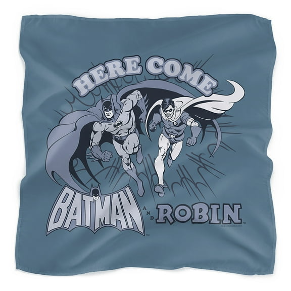 Batman Here Come and Robin Bandana (21 in x 21 in)