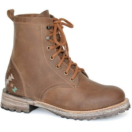 

Women s Roper Outdoor Aztek Leather Boots Handcrafted Brown
