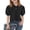 Black, variant on YNGKMEA Uniform Polo Shirts for Girls Short Sleeve Peter Pan Collar School Uniform Shirts Kids Cute Puff Sleeve Polo Shirt