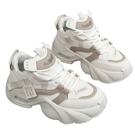 Walking Shoes Women Lightweight Breathable Mesh Lace-Up Sneakers for Women Non-Slip Fashion Comfort Casual Tennis Running Shoe Mica