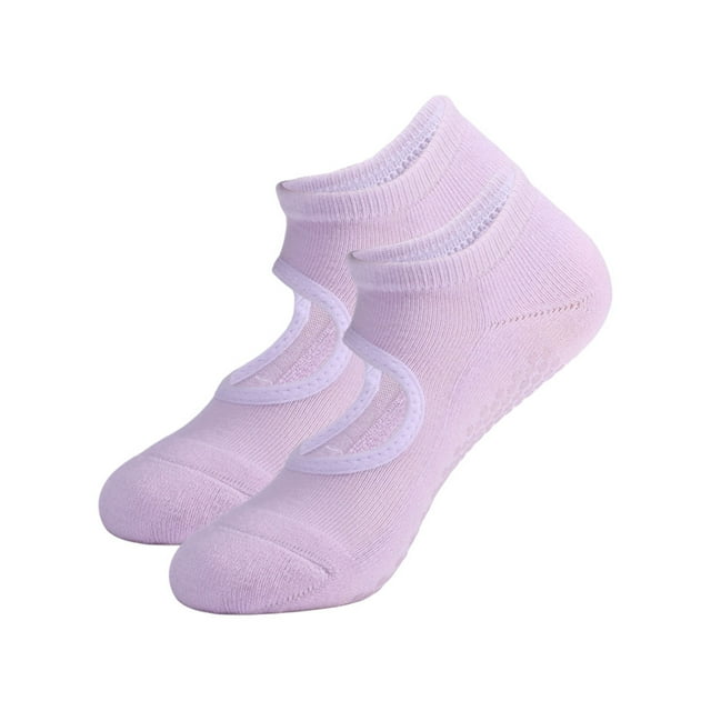 Qarigey 1 par de calcetines de Yoga para mujer, calcetines antideslizantes de Color sólido, calcetines de algodón para ejercicio, calcetería Type3 NO3