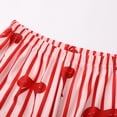 thumbnail image 4 of CUZIBR Valentine Home Outfits For Toddle Girls Fashion Striped Cute Bows Print Loose Fit Casual Long Sleeve Button Down Blouse Trousers Suit Home Wear Cozy Clothing Set Spring Fall Clothes,Red,8T, 4 of 8