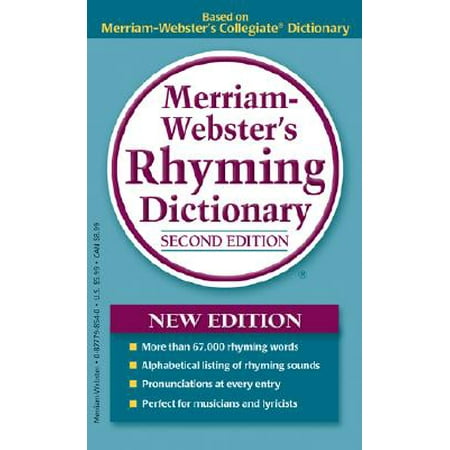 Merriam-Webster's Rhyming Dictionary (Best Rhyming Dictionary For Rappers)