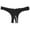 Black, variant on Bigersell Women Lingerie Thong Underwear Low Waist Crotchless Panties Lace G-String Briefs Low Rise T-Back Underpants Red One Size
