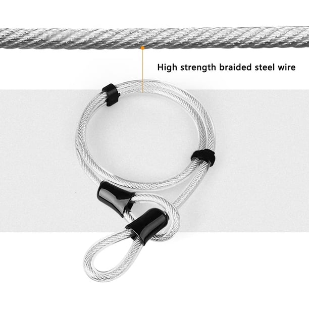 Antivol Ulock-mi En U Avec Câble, étrier 16 Mm, Câble 10 Mm X 1.2 M, 3 Clés, Niveau Sécurité 8/10
