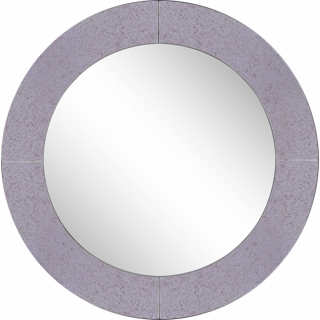 homeroots bed & bath 396625 Grey Round Wall Mirror Walmart Canada