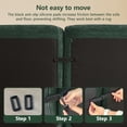 thumbnail image 6 of FFH 110" Sectionals for Living Room, 3 Seater Velvet Cloud Couch, No Assembly Required, Green, 6 of 12