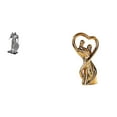 thumbnail image 1 of Figura de pareja de caballeros de arte nórdico, estatua abstracta de resina para amantes, adorno escultural para escritorio, gabinete, oficina, mesa,, 1 of 8